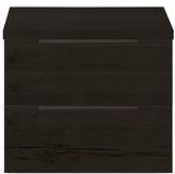 BES LED Seville Badmeubelset 60 cm - Wastafelblad Black Oak Edge Greep