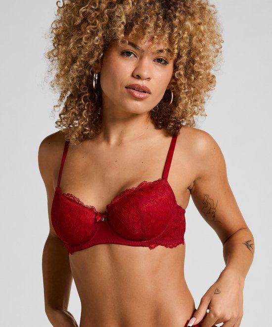 Hunkemöller Voorgevormde beugel bh Marine Rood F90