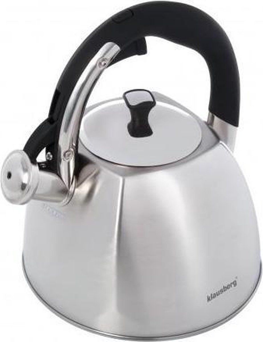 KLAUSBERG KB-7409 fluitketel - 2,2L - rvs - alle warmtebronnen
