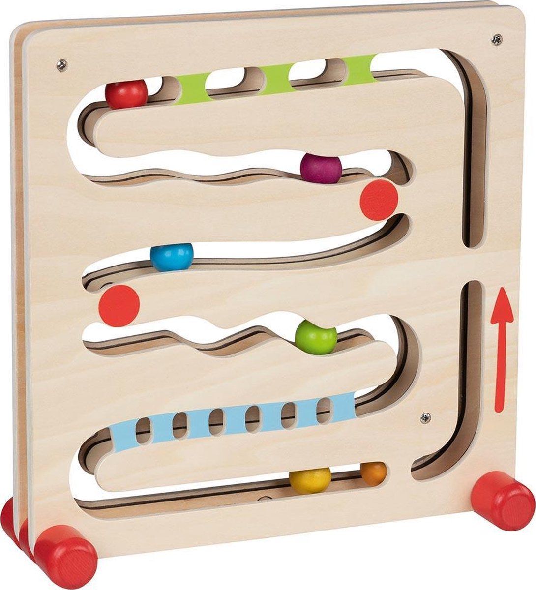 Goki Marmerloop - Houten Ballenbaan - Inclusief 6 Ballen - Vanaf 2 jaar