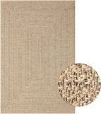 vidaXL Vloerkleed ZIZUR binnen en buiten 140x200 cm jute look