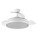 Levitantes Plafondventilator, wit, 3 uitklapbare vleugels, 32/47 x 50/110 cm, afstandsbediening, timer