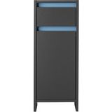 LIVARNO HOME Armoire latérale de salle de bains Oslo, 32 x 80 x 28 cm, anthracite