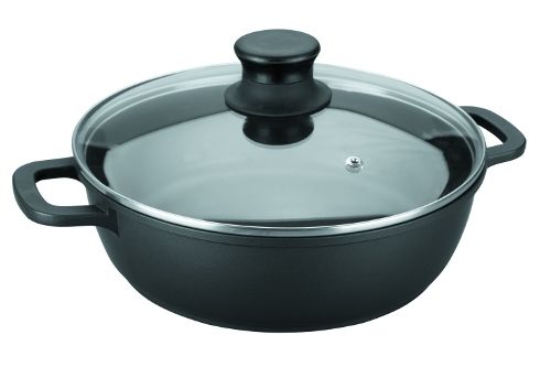 Lacor 25832 - Steelpan - 5.2 liter - 32 cm - Zwart