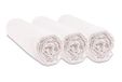 Set Easy Dort Set van 3 hoeslakens voor kinderbed van biologisch katoen, 40 x 80 cm (wit)