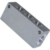 ICH ICECAT ICH 60418 Verdeelblok alu. 5-voud G3/8 (5 x 1/4) l=140