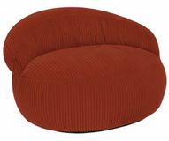 Bananair - Zitzak XXL - Afneembare hoes - Ribfluweel - Zitzak Volwassenen & Tieners - 110x100 cm - Rood