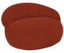 Bananair - Zitzak XXL - Afneembare hoes - Ribfluweel - Zitzak Volwassenen & Tieners - 110x100 cm - Rood