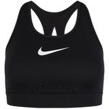 Nike Swoosh Sport BH Dames Zwart XS