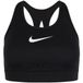 Nike Swoosh Sport BH Dames Zwart XS