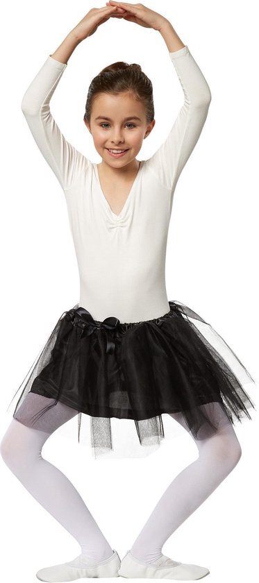 Tectake dressforfun - Kindertutu zwart 116 (5-6y) - verkleedkleding kostuum halloween verkleden feestkleding carnavalskleding carnaval feestkledij partykleding - 301936