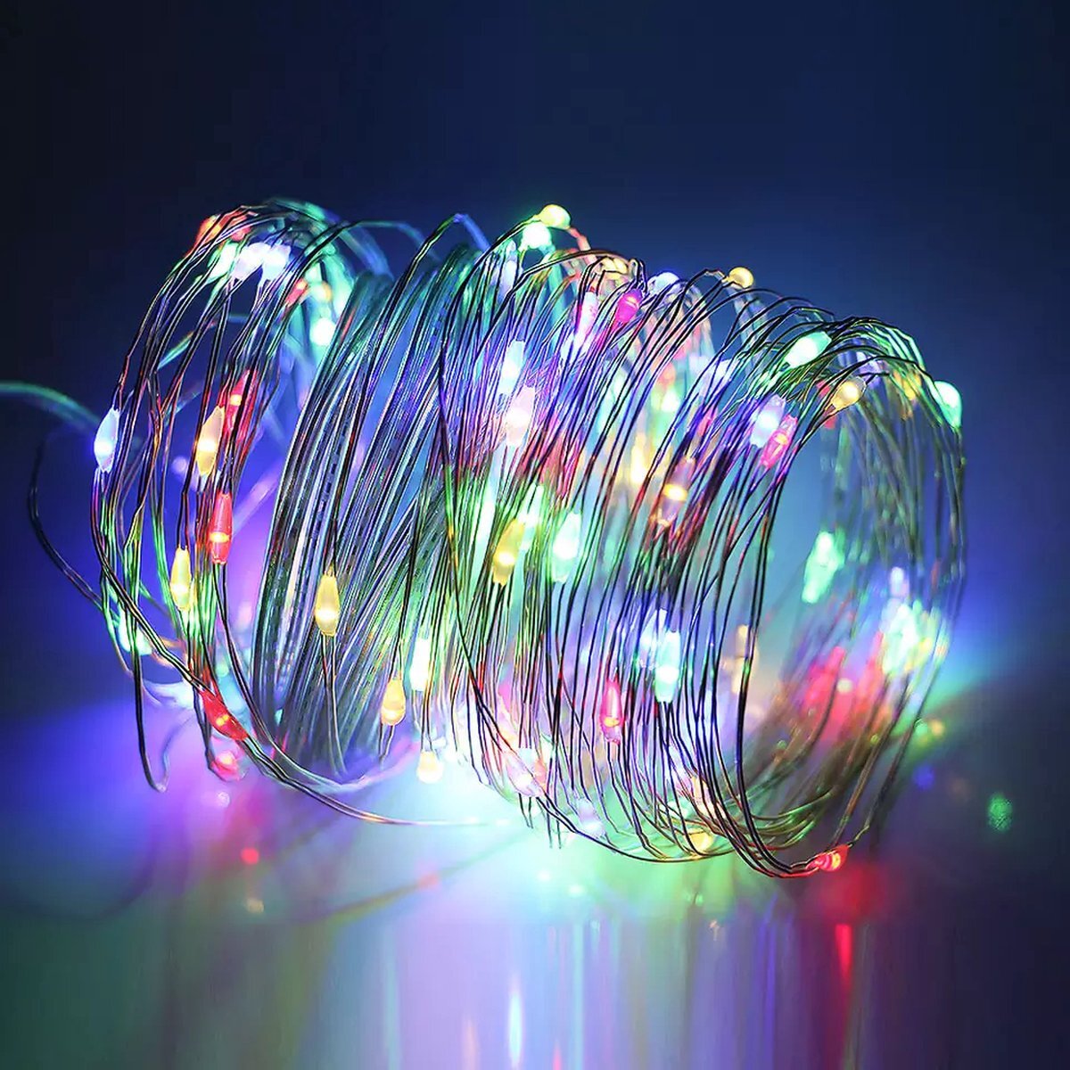 Orion Store - Waterdichte Fairy Lights - Lampjes Slinger - LED Lichtslinger - 10M met 200 LED in Multi Kleur - USB Aansluiting - String Light Kerstverlichting - Sfeerverlichting - Indoor Led - Romantisch Licht