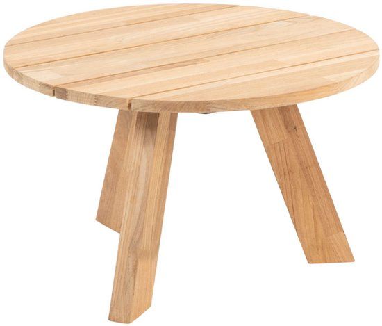 4 Seasons Outdoor Cosmic Lounge Tuin Salontafel Rond Teak 65x40cm - Bruin