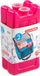 Plasticforte kleine koelelementen - 2x stuks - roze - 11 x 5.5 cm - kunststof