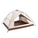 Ochama x J.ZAO Tente double couche - Tente dôme de camping et randonnée - Déploiement automatique - Beige 3-4 personnes