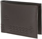oxmox Leren portemonnee Leather RFID Protect Pocketbörse Jumping Jack 2.0 Embossed Brown donkerbruin