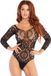Leg Avenue Snap crotch thong back teddy