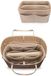 LEXSION Viltorganizer met rits, beige, groot