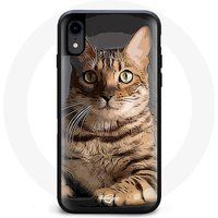 Maniacase Hoesje voor iPhone X Bengaalse kat