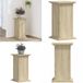 vidaXL Plantenstandaard 33 x 33 x 60 cm bois travaillé couleur chêne sonoma