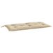 VidaXL Tuinbankkussen 110x50x7 cm Oxford stof beige