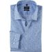 OLYMP No. Six Super Slim Overhemd blauw, Bedrukt