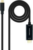 Nanocable 10.15.5105 video kabel adapter 5 m USB Type-C HDMI Zwart