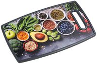 Kesper Healthy Kitchen snij- en serveerplank, keukenplank met houten kern, met handvat, afmetingen: 37 x 23 cm, 30814