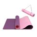 Oak & Tea Yogamat, antislip, fitnessmat, milieuvriendelijke TPE-sportmat met draagriem, gymnastiekmat voor pilates, yoga, workout, 183 x 61 x 0,6 cm