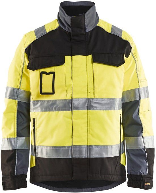Blåkläder 4851-1811 Winterjas High Vis Geel/Zwart maat L - 7330509306949
