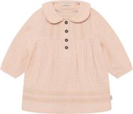 Noppies Jurk Baby Maat 68 Katoen Lange Mouw Rose Dust