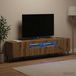 Prolenta Maison Exclusive Meuble TV LED exclusif - Ensemble de 3 pièces en bois stratifié imitation chêne artisanal ZWOLLE