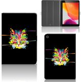 B2Ctelecom iPad 10.2 2019 | iPad 10.2 2020 | 10.2 2021 Hippe Tablet Hoes Cat Color
