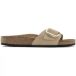 Birkenstock Madrid Big Buckle Nubuck Leather Sandalen Bruin EU 37 Vrouw