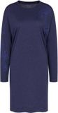 Triumph Nachthemd Endless Comfort Lange Mouw Effen Vrouwen Modal/Katoen Blauw 40