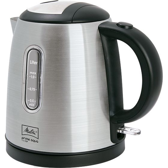 Melitta Prime Aqua mini Top Waterkoker - 1L - 2200W - Zwart/RVS