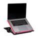 Mind Reader Lap Desk laptopstandaard, bedlade, inklapbaar, kussen, draagbaar, slaapzaal, kunststof, 37,5 cm L x 28,5 cm B x 18,5 cm H, roze