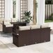 Prolenta Maison Exclusive - Ensemble de canapé de jardin 6 pcs Marron polyrotin