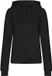 Just Hoods Dames Hoodie diepzwart Katoen XL