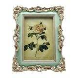 CISOO Vintage fotolijst 4x6 antieke fotolijst tafelblad display en muur opknoping home decor, groen