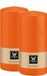 Wiedemann Cilinderkaars/stompkaars - 2x - oranje - 15 x 7 cm - 63 branduren