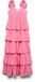 Vero Moda VMBLAIR Lange jurk met laagjes - Vrouwen - S - Lyocell - Roze