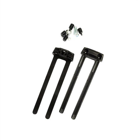 Falkx Montageset voor ringslot - Zwart - Flexibele bevestiging - Geschikt voor stalen en aluminium frames