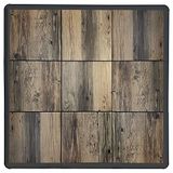 Nicoman Draagbare dansvloertegels, jazz, ballet, Ierse dans, eenvoudig te monteren, 9 tegels (91,4 x 91,4 cm), eikenhouteffect
