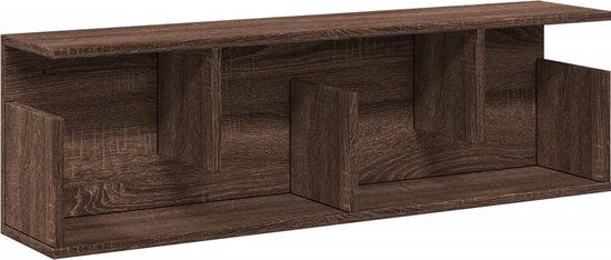 vidaXL Wandkast 100x20x30 cm bruin eikenhout
