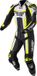 MUGENRACE Ibrido 2-delig leren motorpak - Zwart/wit/neon-geel - Maat 56