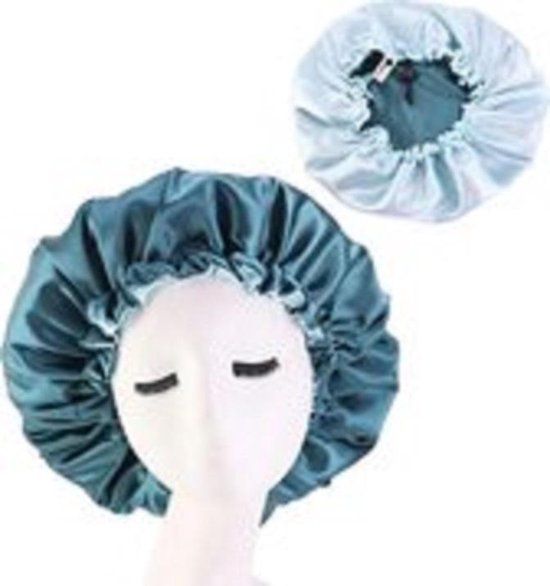 Satijnen slaapmuts - Groen - Volwassenen