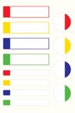 Avery Family étiquettes laminées étui avec 24 étiquettes formats assortis et couleurs standard