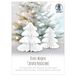 Ursus Decoratieve honingraat kerstboompjes, honingraat baldecoratie voor kerst, 2 stuks in verschillende maten, wit