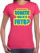 Bellatio Decorations Shoppartners Bv Foute party Schatje mag ik je foto verkleed/carnaval t-shirt roze dames - Foute hits - Foute party outfit/ kleding M